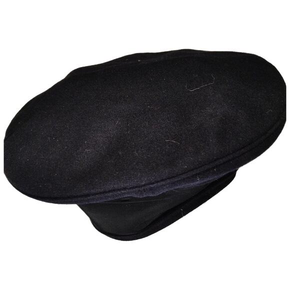WWII–Korean War Era Formal Wool Cap – Size 6-1/2, Gold “U.S. NAVY”, Black Band - Picture 4 of 7